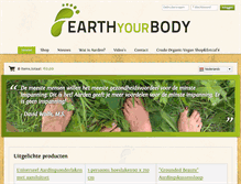 Tablet Screenshot of earthyourbody.nl